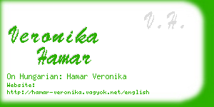 veronika hamar business card